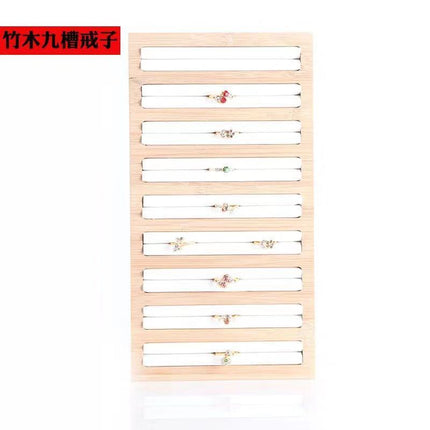 Simple Solid Wood Ring Display Plate Jewelry Rack Earrings Rack Earrings Ring Display Tray Jewelry Display Rack