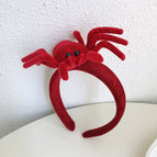 Burgundy spider headband