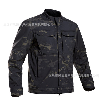 Bone frog peak breaker soft shell jacket mountaineering camping windproof wear-resistant jacket tactical warm jacket