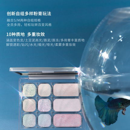 Qianyan Cheeryep Luminous Single Monochrome Cream Eyeshadow Play Makeup Highlight Highgloss portable Self Assembled Palette