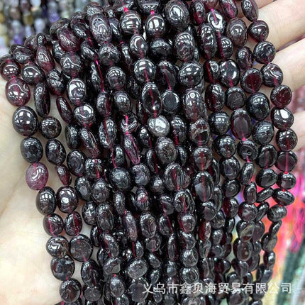 8-10mm natural stone loose beads amethyst agate straight hole gravel diy jewelry accessories amorphous beads