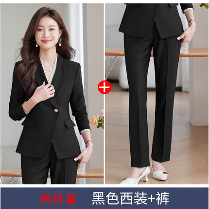 Suit suit Women's Autumn and Winter New Business Suit Jacket Medical Beauty Store Manager Broadcasting Workplace Interview Teacher's Tooling