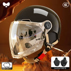 One size fits all / 3c obsidian black [electroplated external long double mirror] heatmax all-season detachable ear protection