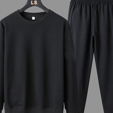 Spring and Autumn Men's Casual Sports suit Jacket Pants Crewneck Sweatshirt Long Sleeve Pants Sports suit Set