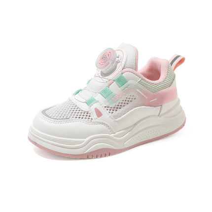 ABCkids Rotating Button 2025 New Children's Girls Summer Breathable Mesh Sports Board Shoes 265937