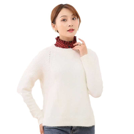 Winter Decorative Collar Women's Autumn and Winter All-match Shirt Collar Fake Collar Plaid Collar Point Collar Men's and Women's Casual Decorative Collar
