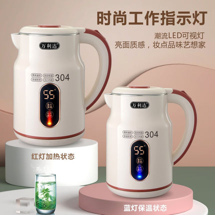 Zhengwanda Electric Kettle for Home Use, 304 Stainless Steel Insulated Kettle, Automatic Water Boiling Kettle, Dropshipping Available