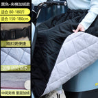Black quilted fleece windbreaker / All yards