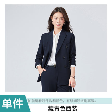 High-end Suit suit Women's Spring and Autumn Senior Sense Interview Dress Professional Temperament Goddess Fan Hotel Manager Work Clothes