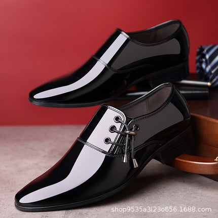Factory Supply Business Formal Wear Glossy High-End Casual Trendy Summer Hollow Sandals Versatile Men's Shoes