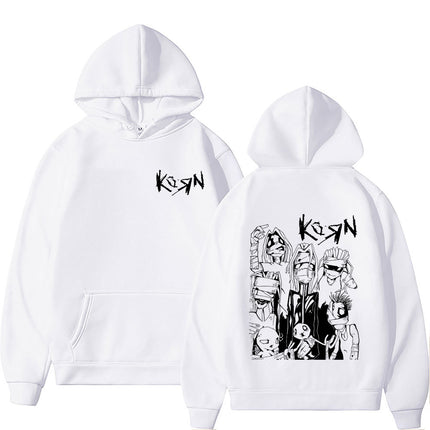 Limited Rock Band Korn Hoodie Men Women's Gothic Vintage Hoodie