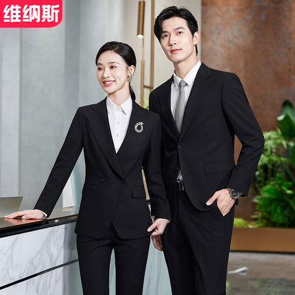 Senior sense 4S store hotel manager interview formal wear high-end suit men's and women's work clothes professional suit wholesale