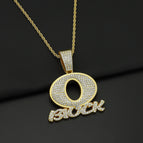 Gold pendant with 60cm twist chain
