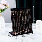Small l-shaped black necklace plate (12 hooks)