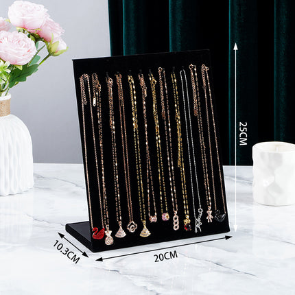In-Stock Velvet Earring and Stud Display Board Necklace Bracelet Storage Rack Creative Jewelry Rack Accessory Stall Live Streaming Rack