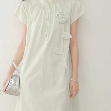 New Chinese Style National Style Exquisite Mint Mambo Green dress Women's Summer High-end Elegant Long Dress