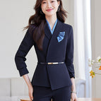 Single gray suit [with tie and belt] / S