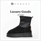 Pencil Boots Black (True Fur One) / 35