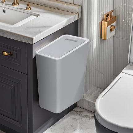 Wall-mounted Trash Bin Toilet Toilet Household Kitchen Hanging Wall-mounted Press-type Trash Bin Gap Sanitary Bucket