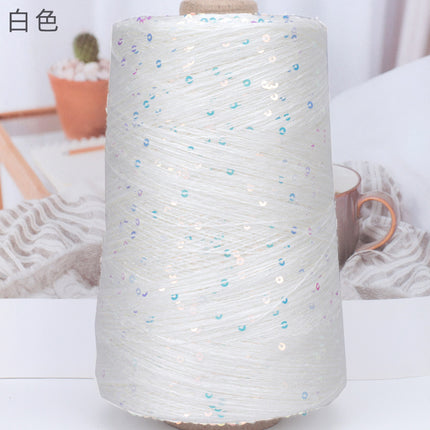 Silk Joy/Tencel Iridescent Sequin Hand-Knitted Yarn Ball Colorful Tencel Sequin Yarn Wholesale 500g