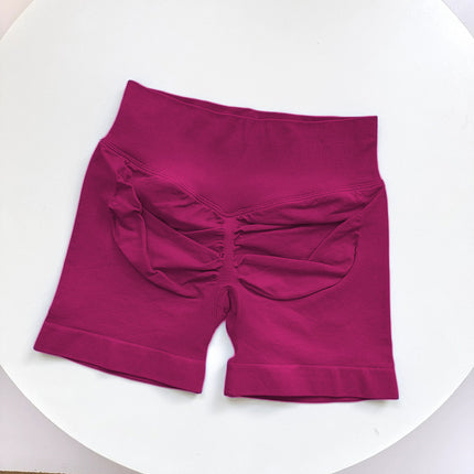 Sexy Peach Hip Fitness Shorts Women's Sports Running and Cycling Three-point Pants High Elastic Hip-lifting Abdomen-tucking Quick-drying Yoga Pants
