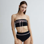 Black tube top bikini / M