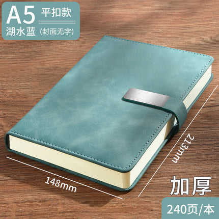 High-Looking A5 Notebook Imitation Leather Hand Ledger Thickeneded Conference B5 Simple Business Notepad Custom Logo