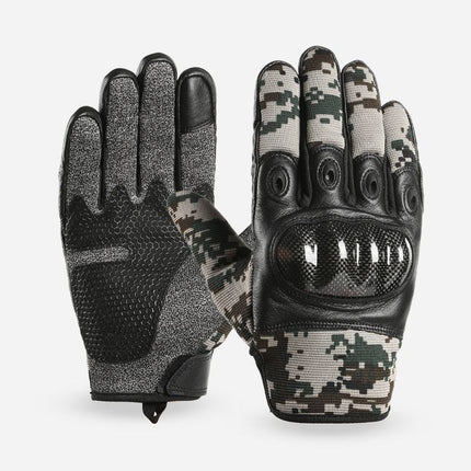 Motorcycle Riding Gloves, Level 5 Cut-Resistant, Men's Full-Finger Outdoor Sports Climbing Non-Slip Special Forces Training Tactics