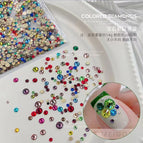 H263-colored flat bottom small round diamond/1440