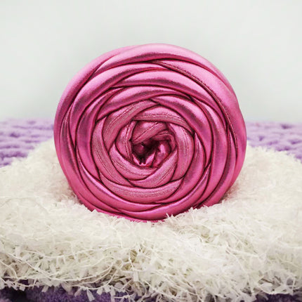 Metallic Shiny Leather Ultra-Thick 2cm Icelandic Thick Yarn for Handmade Knitting DIY Cat Nest Bags Baby Crib Bumper Cord