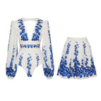 One piece skirt suit / S