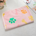 60*40cm / 280g colorful bone paw print pink