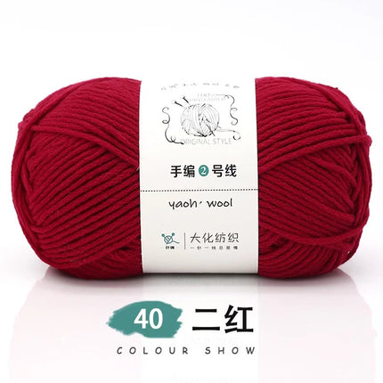 Doll hand-knitted No. 2 handmade wool woven scarf HAT medium thick coat stick needle DIY6 strand wool wholesale