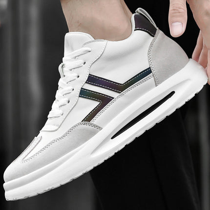 Men's Shoes New Elevated 8cm Casual Board Shoes Men's Summer Cloth Ventilated Sports Trendy Shoes Youth Fashion Torre Shoes