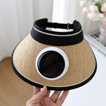 Summer Large Brim Electric Sun Hat Fan Hat Men's Anti-Uv Fisherman Hat Sun Protection Sun Hat Women