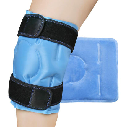 Gel Cold Compress Knee Ice Pack Hot and Cold Compress Universal Nylon Adjustable Strap Protective Gear Leg Knee Pad Hot and Cold Bag