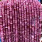 2x6mm (about 150 pieces) / Rose tourmaline