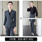 Gray suit + pants + shirt / S