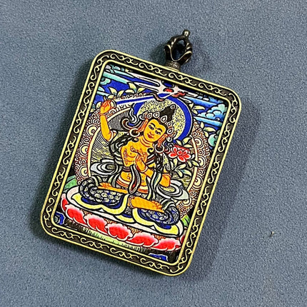 Thangka pendant twelve Zodiac eight guardian gods scenic spot temple souvenir New Year gift big black sky accessories