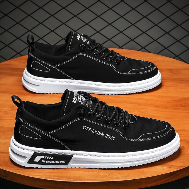 Men's Shoes Canvas Shoes Men's Breathable Lightweight Board Shoes Korean Style Trendy All-match Sports Casual Shoes Soft 2025 Spring New
