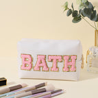 Letter style - beige bath / Customizable colors, custom sizes, custom printing