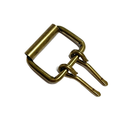 Factory Belt Double Needle Copper Buckle Square Mouth Iron Pin Buckle Roller Buckle Clothing Luggage Hardware Wholesale Belt Buckle
