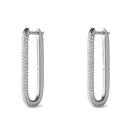 Amazon, International Station, Temu, Shein, European and American Cross-Border Popular Luxury Zircon Earrings and Earrings Wholesale