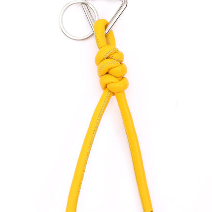 New triangle key chain PU hand-woven diamond key ring bag pendant key chain