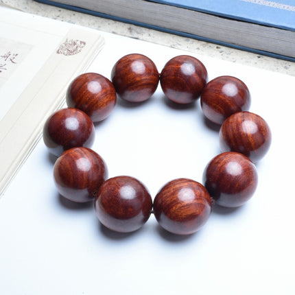 Venus Old Material Zambia Lobular Red Sandalwood Handheld Chain High Oil Mimi Buddha Bead String New Chinese Style Ornament for Men and Women