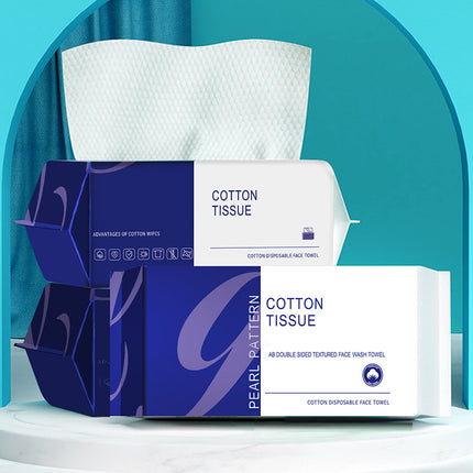 Disposable Face Towels, Pure Cotton, Soft Cotton Towels, Pull-Out Face Wipes, Cleansing Towels, Cross-Border English Manufacturer Customization
