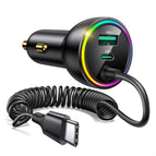 Car charger with cable pd36w cable + pd36w + pd30w (opp bag)