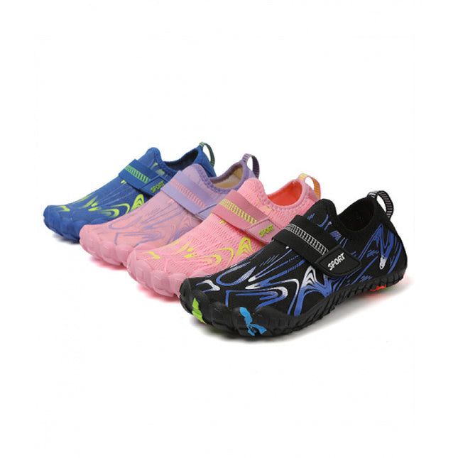 Cross-Border Children's Beach Shoes, Wading Shoes, New Five-Finger Non-Slip, Breathable, Quick-Drying, Lightweight Swimming Shoes, Dance Shoes