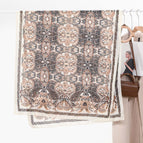 Variety cashew long scarf white / 175cm or more