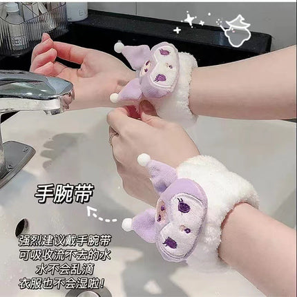 Children's Cute Face Wash Wristband, Wash-Proof, Anti-Drip, Anti-Wet Cuffs, Cute Wristband, Waterproof Wristband, Absorbent Hairband